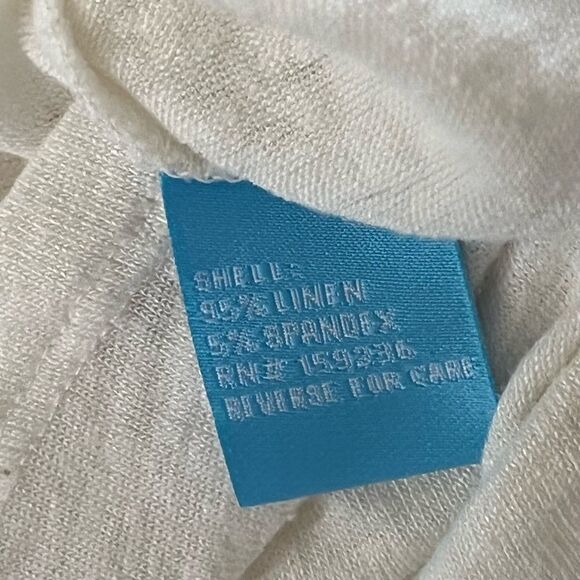 J. McLaughlin Brynn Linen Shirt Women's Size Large Lightweight Top - Picture 9 of 9